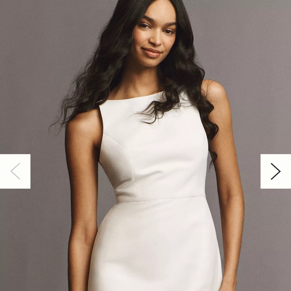 Sachin & Babi Reed Sleeveless Back-Bow Mini Dress